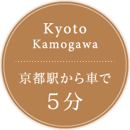 京都駅から車で５分